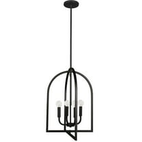 Dainolite 4 Light Incandescent Pendant Matte Black