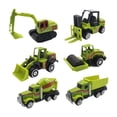 thumbnail image 2 of 6 piezas de vehículos de construcción, tractores de juguete, juego de vehículos de arena, bonitos juguetes de construcción pequeños para niños,, 2 of 8