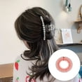 thumbnail image 3 of Full Circular Tooth Interlocking Stretch Comb Rhinestone Stretch Comb Flexible Crystal Circle Combs Hairband Holder Head Band Banquet Hairstyling Red, 3 of 6