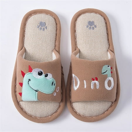 

〖TOTO〗Toddler Shoes Toddler Infant Kids Girls Boys Unisex Cartoon Linen Slippers Breathable Shoes