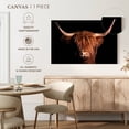 thumbnail image 5 of Elephant Stock Scottish Highland Cow Wall Art - Horizontal Canvas Wall Art - Hallway Wall Decor - Animal Canvas - Black And Brown Decor - 24" x 16", 5 of 7