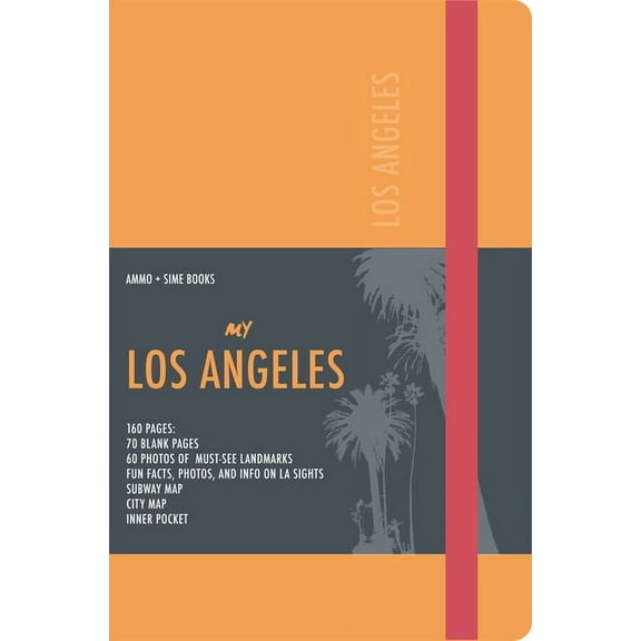 Los Angeles Visual Notebook: Apricot Orange, (Paperback)
