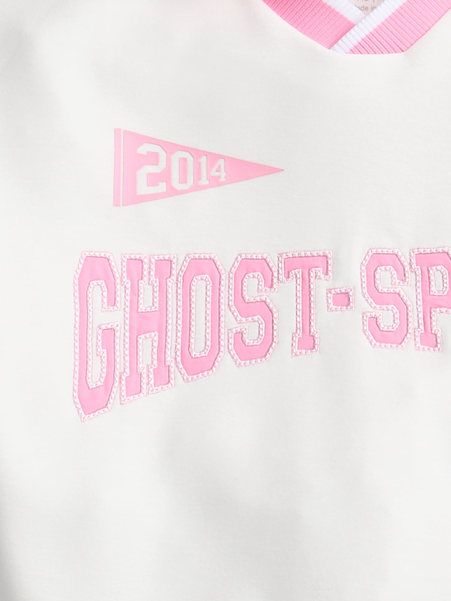 Ghost-Spider Girls' Collared Graphic Sweatshirt with Long Sleeves, Sizes 4-12
