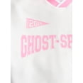 thumbnail image 5 of Ghost-Spider Girls' Collared Graphic Sweatshirt with Long Sleeves, Sizes 4-12, 5 of 6