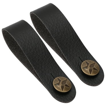 Brrnoo PU Leather Guitar Neck Strap Button,2Pcs Guitar Neck Strap Button String PU Leather Headstock Tie for Acoustic Electric Ukulele,Guitar Headstock Strap Tie