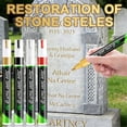 thumbnail image 4 of 1 Pc Tombstone Marker Pen Permanent Acrylic Paint Marker Tombstone Memorial Paint Pen Gravestone Lettering Paint, Quick Dry, Waterproof Marker Pen for Rock, Wood, Plastic, 0.59x5.59 Inch, Gold, 4 of 4