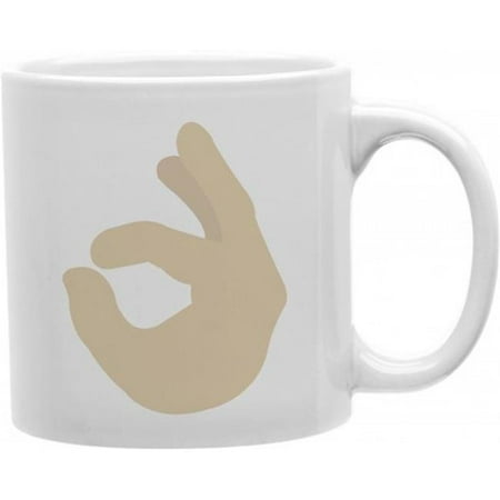 

Imaginarium Goods CMG11-IGC-OK Ok Handshape Emoji 11 oz Ceramic Coffee Mug