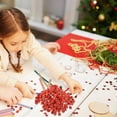 thumbnail image 5 of Mobestech Frosted Berry Orange Christmas Flower Decor for Home and Hair Accessories 200Pcs, 5 of 5