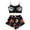 d-731Black2373, variant on MEZZALL Women Sleeveless Halloween Print Pajama Spaghetti Strap Skeleton Hand Graphic Crop Cami Sleep Tops With Shorts Comfortable Nightwear For Cozy Home Sleepwear Breathable 2 Piece Pjs