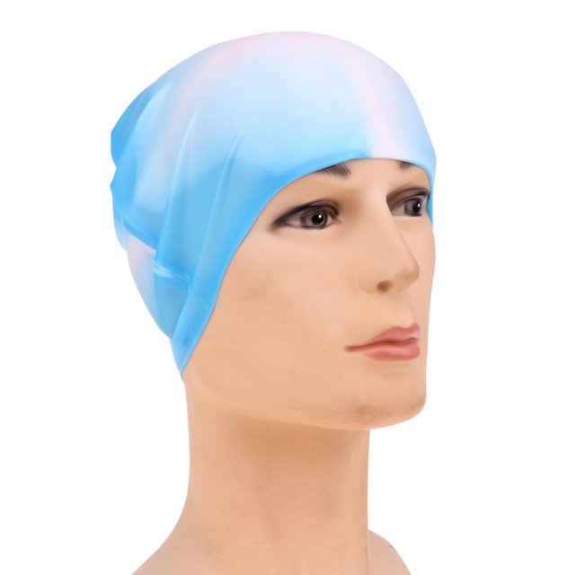 Gorro de Natación de Silicona Elástica Unisex Traje de Baño de Gorro de Natación de Piscina de Verano A4 Macarena Gorra de piscina