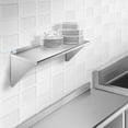 thumbnail image 6 of GRIDMANN 14" x 36" NSF Stainless Steel Kitchen Wall Mount Shelf w/ Backsplash, 6 of 7