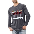 thumbnail image 1 of Blusas y camisas de manga larga con cuello redondo para hombre, ropa deportiva para el hogar, pijamas, camisetas de color liso, blusa deportiva para hombre, poliéster, 1 of 5