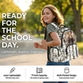 thumbnail image 6 of FKELYI 17 Inch School Backpack for Boys & Girls Spacious Schoolbag for Elementary Student Hunting Leaf Camo Bear Print Casual Daypack Lightweight Book Bag Travel Bags, 6 of 7