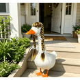 thumbnail image 6 of Porch Goose Wig for 23 Inch Goose Statue, Funny Goose Hairpiece Decoration, Removable Goose Accessories with Elastic Fit, Outdoor Garden Yard Patio Lawn Goose Decor, 6 of 6