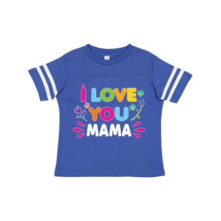 

Inktastic I Love You Mama with Flowers Gift Toddler Toddler Girl T-Shirt