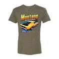 thumbnail image 2 of Wild Bobby, Ford Yellow Mustang Horsepower Cars and Trucks Men Premium Tri Blend Tee, Military Green, XX-Large, 2 of 6