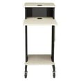 thumbnail image 4 of Oklahoma Sound PRC Series Modern Metal Premium Presentation Cart in Ivory/Black, 4 of 12
