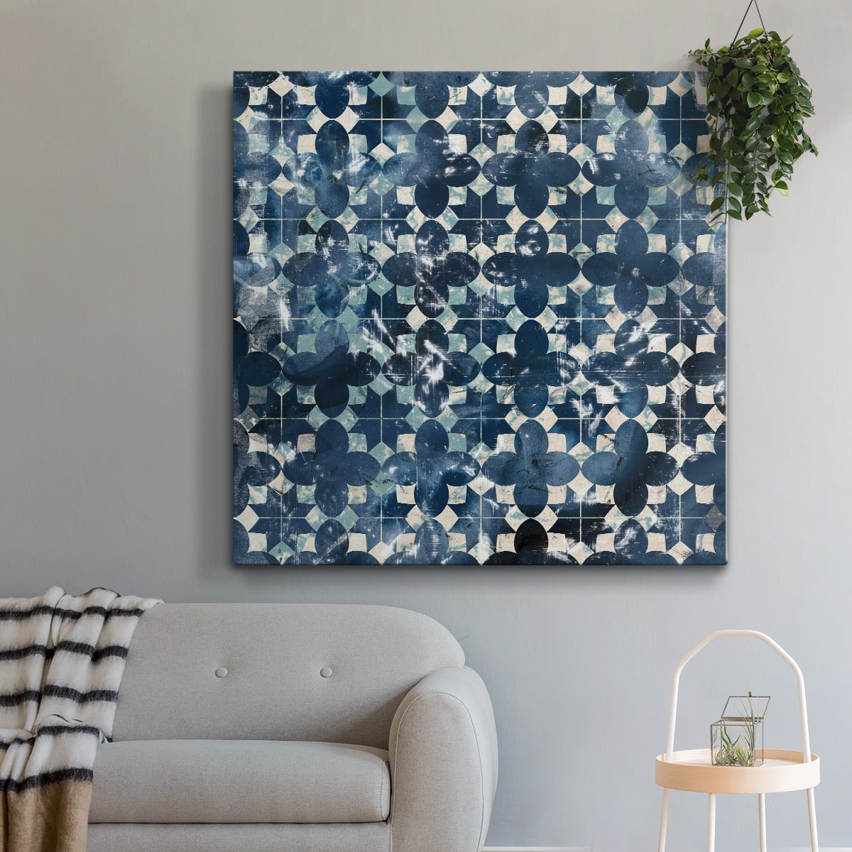 Wexford Home Tile-Dye VII-Premium Gallery Wrapped Canvas, 32" x 32" - Ready to Hang
