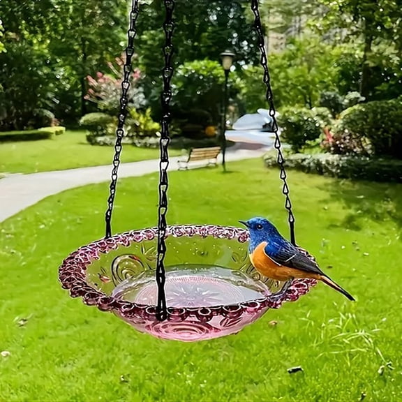Hanging Bird Feeder Bird Feeder Hanging For Garden Yard Outside Hanging Bird Feeder Tray - Metal Mesh Platform Feeders For Birds