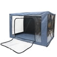 thumbnail image 1 of Jaula de atomización para mascotas, cámara de terapia de oxígeno por inhalación para cachorros/perros/gatos medianos, suplementos respiratorios dedicados para veterinarios y sistema vitamínico - azul, 1 of 1