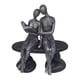 thumbnail image 1 of Estatua de pareja de lectura, figura de pensador, conmemorativa, de escritorio, estética romántica. Plata Negro, 1 of 9