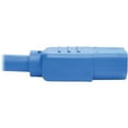 thumbnail image 4 of Tripp Lite 2 ft. Heavy Duty Power Extension Cord, C14 to C13, 15A, 14 AWG, Blue (P005-002-ABL), 4 of 5