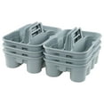 thumbnail image 7 of 6-Pack Plastic Caddy for Cleaning Products, Caddy with Handle, Gray, 7 of 7