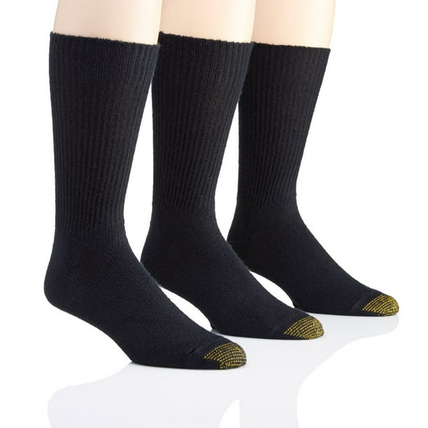GOLDTOE Gold Toe Men's Fluffies Crew Socks, 3 Pack
