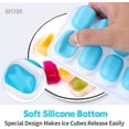 thumbnail image 4 of UPITOR Ice Cube Tray,4 Pack Silicone Ice Cube Trays with Removable Lid – Flexible and Effortless Release,Easy-Release Flexible 14-cube Ice Trays for Freezer, Cocktail (2 Blue + 2 Green), 4 of 7