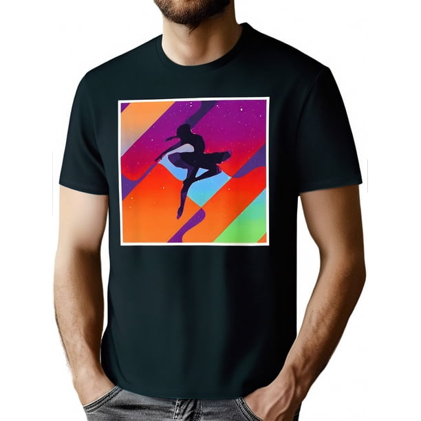 Camiseta de bailarina de ballet estética retro vintage para hombre, camisetas informales