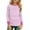 Pink, variant on Amidoa Girls Stripe Long Sleeve Cute T-Shirts Kids Casual Soft Tees Black 13 Years
