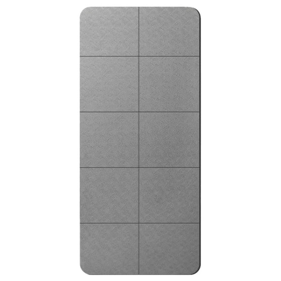 QualitChoice Portable Anti-Slip Stretching Exercise Fitness Travel Thick Back Good Travel Mat Fitness Exercise Men and Women grey