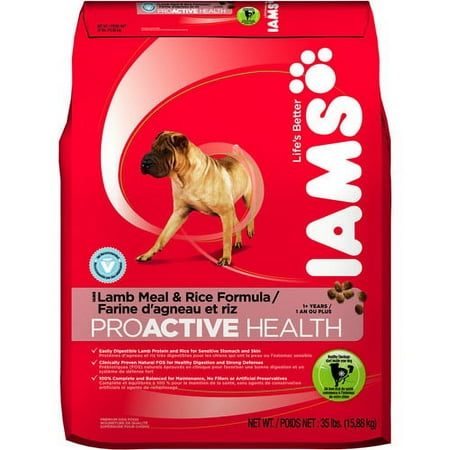 Iams ProActive Health Dry Dog Food, Lamb Meal & Rice 35lb Bag