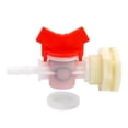 thumbnail image 1 of KAKOWELY Rabbit Feeder Valve Kit Water Barrel Spigot Fitting Barb Ball Valve Replacement Crack-Resistant Plastic Ball Valve Part For Rabbit Watering Systems And Rain Barrels,3.54X"X0.79"X0.75", 1 of 5