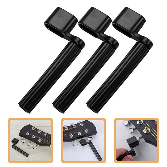 UNOMOR 3pcs String Winding ABS for Guitar Peg Winder Use in Travel