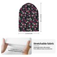 thumbnail image 2 of Yiaed Daisies Flowers Print Winter Beanie for Men Women, Fleece Lined Beanie Soft Warm Knit Hat Ski Stocking Cuffed Ca, 2 of 6