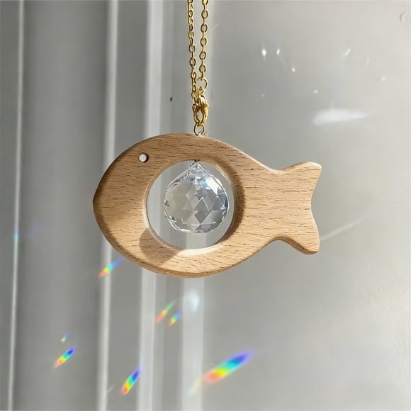 Yusimy Bird Sun Catcher Glass Crystal Ball with Sunlight Scattering Patterns Home Creative Decorative Hanging Ornament