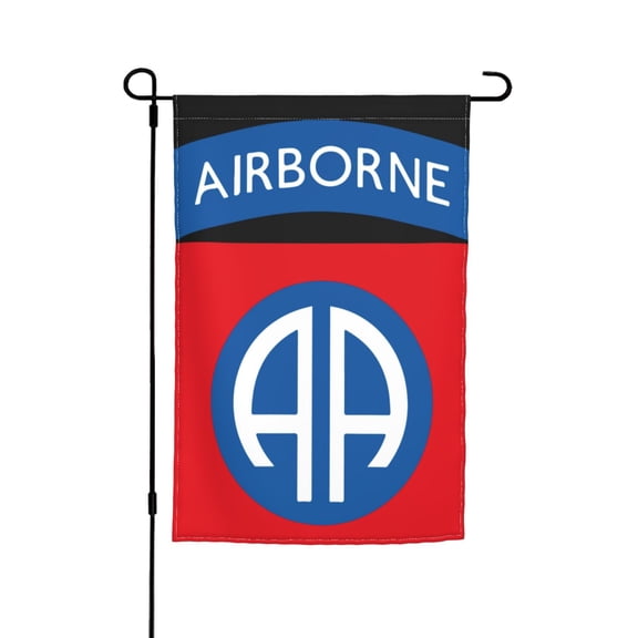 82nd Airborne Logo Double Garden Flags 12x18 Inch Suitable For Courtyard Lawn Holiday Home Outdoor Decoration Flag
