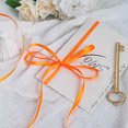 thumbnail image 5 of Orange Double Face Ribbon 1/4 Inch X 50 Yards, 5 of 9