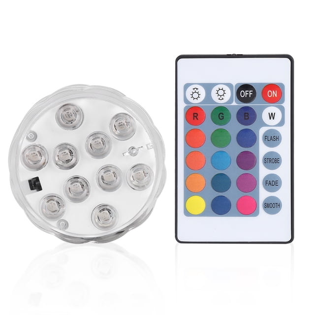 Luces LED sumergibles control remoto a prueba de agua ANGGREK Colorido