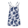 thumbnail image 5 of Taqqpue Women's Plus Size Tank Tops Sleeveless Cotton Flowy Floral Print V Neck Blouses Shirts Spaghetti Strap Summer Tops Casual Loose Fit Beach Vacation Tunic T Shirt for Women S-XXL, 5 of 6
