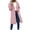 Pink, variant on Jacket for Women Waterproof Hood Sun Protection Outdoor Long Windbreaker Lightweight Hiking Jacket with Pockets Striped Lining