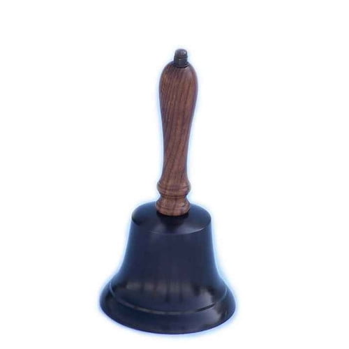 5 Units Silver Ashley Metal Handle Hand Bell 5 Units Silver Ashley Metal Handle Hand Bell