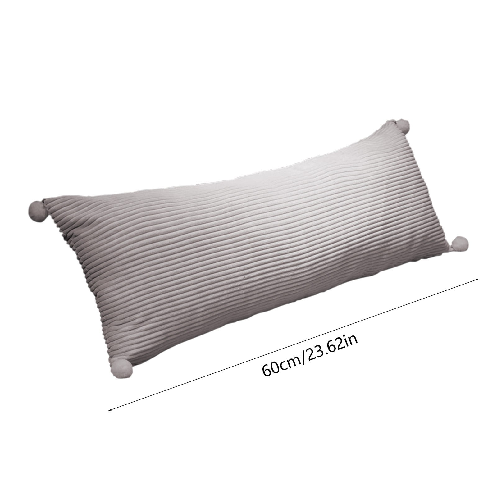 Memory Foam Body Pillow Insert with Fiber Cover - Large Full Body Pillows for Adults - Soft Long Bed Pillows for Side Sleepers - 24 inch