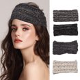thumbnail image 3 of 1 paquete de diadema de invierno de moda para mujer, turbante de punto, diademas sólidas TFixol  Venda, 3 of 5