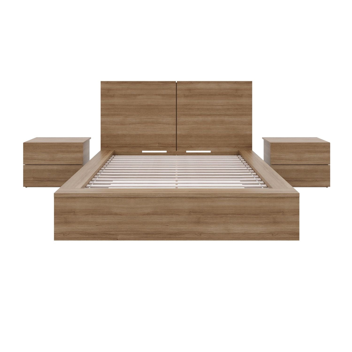 James 4-Piece Bedroom Set with Bed, Headboard and 2 Nightstands