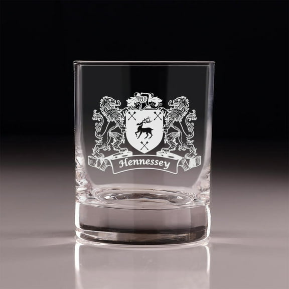 Hennessy Irish Coat of Arms Old Fashioned Tumblers - Set of 4