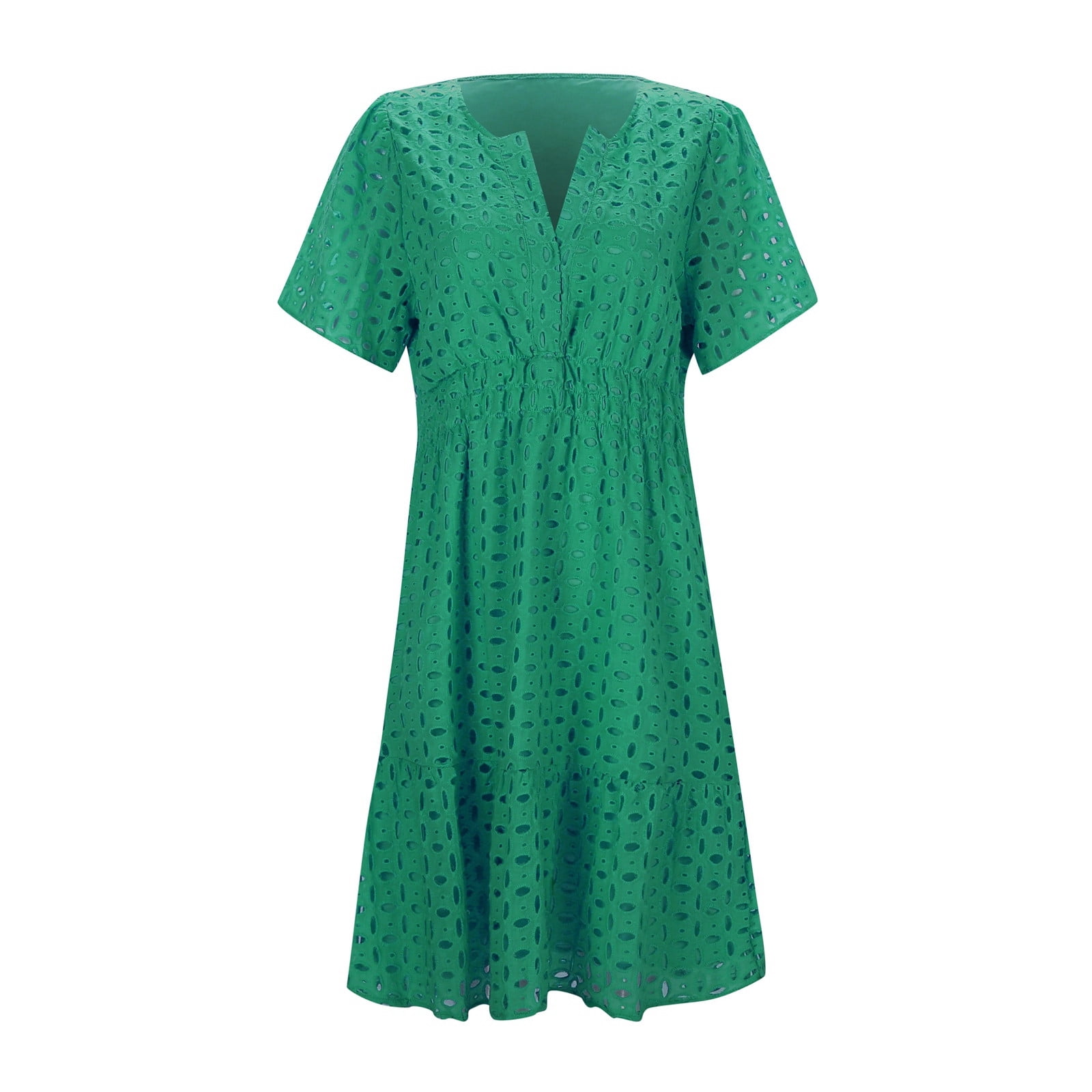 Women Casual Solid Color V-Neck A-Line Lace Pleated Mini Dress - Imitation Linen, Hollow Design, Elastic Waist, S-XXL, Perfect for Summer - Walmart.ca Women Casual Solid Color V-Neck A-Line Lace Pleated Mini Dress - Imitation Linen, Hollow Design, Elastic Waist, S-XXL, Perfect for Summer - Walmart.ca