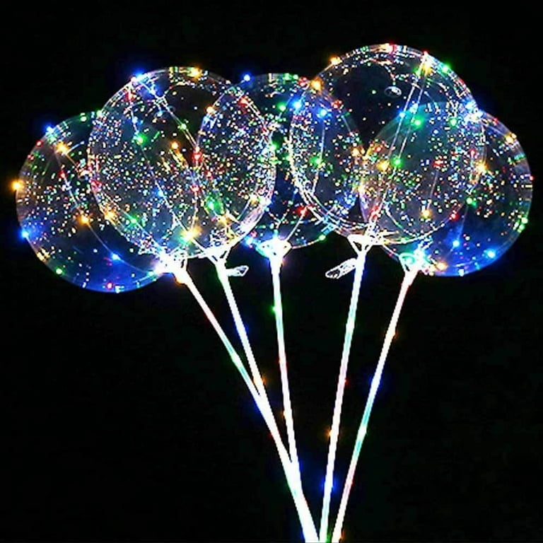 Buy Phyooest Rubber 15 Pcs Led Balloons,Clear Light Up Balloons