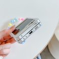 thumbnail image 6 of Phone Case for Samsung Galaxy Z Flip 6,Clear Folding Protective Phone Shell,Shockproof Anti-Fall Phone Cover with Chain (Star), 6 of 15